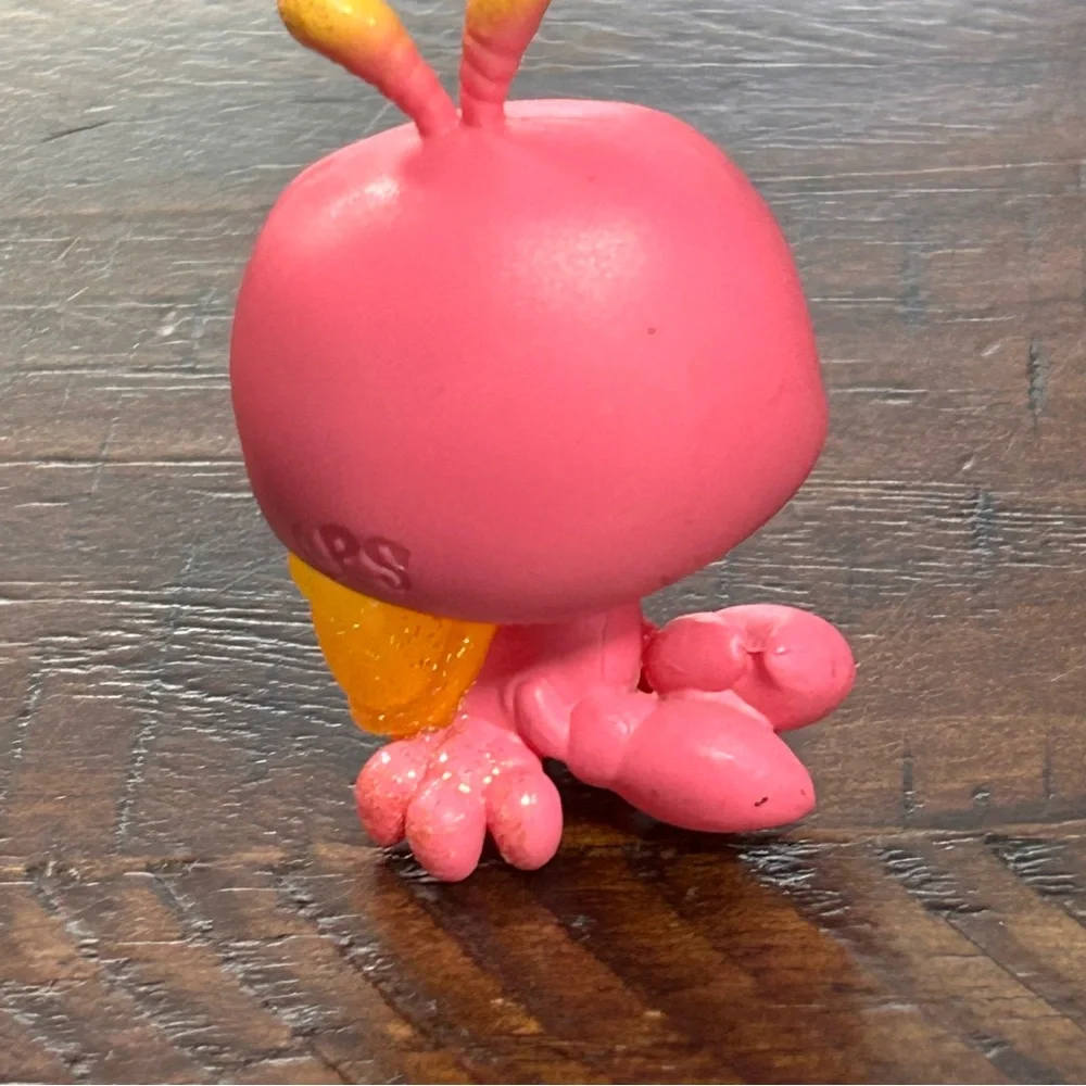 Littlest Pet Shop #1-69 Sunny Hiddencrab Pink Yellow‎ Glitter Hermit Crab